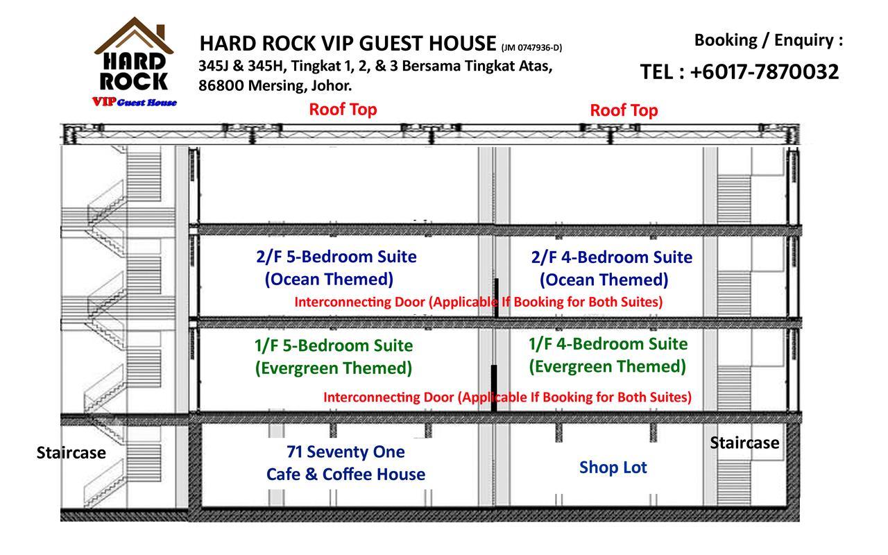 Hard Rock Vip Guest House Mersing Eksteriør billede